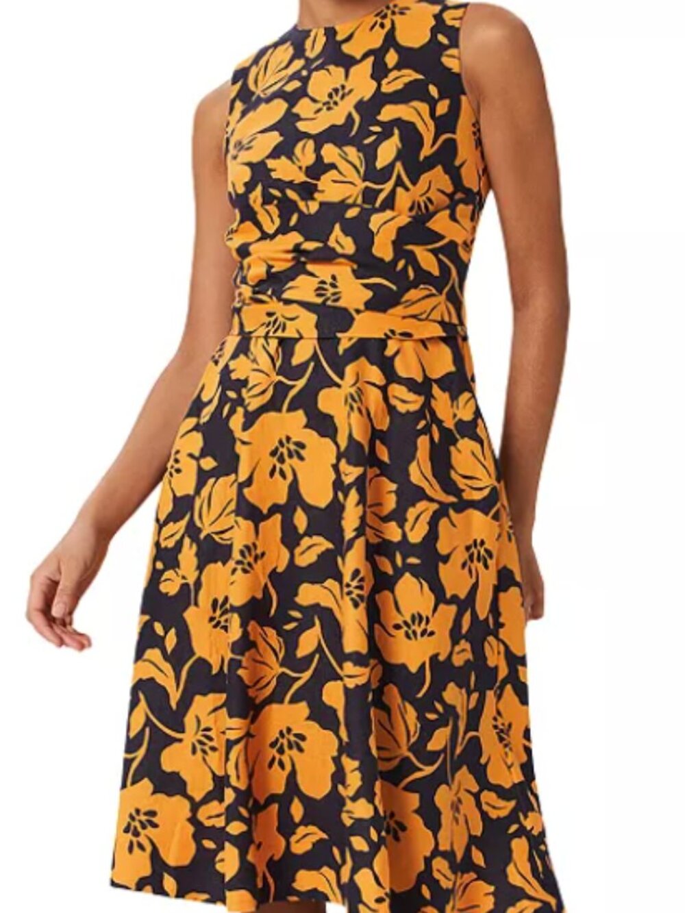 Hobbs London Twitchill Linen Dress Sz 8 US